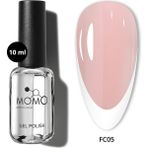 Momo Professional French Cover Rubber Base Coat FC05 Simli ve Simsiz 10 ml Kaliteli Tırnak Bakımı