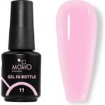 Momo Professional Gel In Bottle No.11 Pembe Akıllı Fırçalı Protez Tırnak Jeli 18 ml Sert Yapı