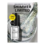 Momo Professional Holografik SL02 Rakı Beyazı Altın Yeşil Simli 10 ml Kalıcı Oje