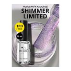Momo Professional Holografik SL03 Rakı Beyazı Pembe Mor Simli 10 ml Kalıcı Oje