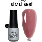 Momo Professional Kalıcı Oje 4 ml Simli Gül Kurusu Renk Pigmenti Yüksek Kalite