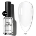 Momo Professional Kalıcı oje için French Cover Rubber Base Coat FC01, Rakı beyazı, 10 ml
