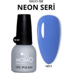 Momo Professional Kalıcı Oje N011 Neon Mavi 14 ml