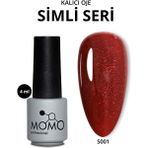 Momo Professional Kalıcı Oje Simli Koyu Kırmızı 4 ml Uzun Süreli Kalıcılık İçin