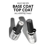 MOMO professional Kalıcı Oje ve Protez Tırnak için 2’li seti - Base Coat 9 ml, Top Coat 9 ml