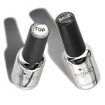 Momo Professional Kalıcı Oje ve Protez Tırnak İçin Base Coat Top Coat 2’li Set, 9 ml