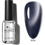 Momo Professional Korean Cat Eye, Silky Cat Eye, Kedi Gözü Oje, SC16 Lacivert, 10 ml
