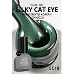 MOMO professional Korean Cat Eye, Silky Cat Eye, Kedi Gözü Oje, SC18 Zümrüt Yeşil, 10 ml