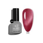 MOMO professional Korean Silky Cat Eye Gel Polish, Kedi Gözü Kalıcı Oje, SC09 Açık Burgundy, 10 ml