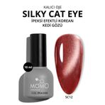 MOMO professional Korean Silky Cat Eye Gel Polish, Kedi Gözü Kalıcı Oje, SC12 Bordo, 10 ml