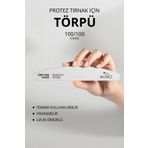 MOMO professional Protez Tırnak Kağıt Törpü, 100/100 Yarım Ay Gri Tırnak Törpüsü