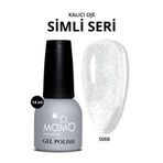 Momo Professional S006 Renkli Simli Şeffaf 14 ml Kalıcı Oje