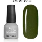 Momo Professional S012 Haki Yeşil Gümüş Simli 14 ml Kalıcı Oje