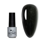 Momo Professional S016 Hafif Simli Siyah 4 ml Kalıcı Oje