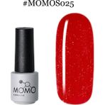 Momo S025 Simli Canlı Kırmızı 4 ml Kalıcı Oje