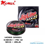 Momoi Jigline MX8 0.18 mm 300 mt Yeşil İp Misina