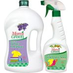Mom's Green 2'li Set Bitkisel Çamaşır Deterjanı 40 YıkamaLavanta - Bitkisel Leke Çıkarıcı Sprey 750 ml - 1,5 lt