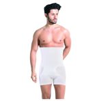 Mom's Lab Erkek Beyaz Iz Yapmaz Dikişsiz Yüksek Bel Toparlayıcı Duble Boxer Korse;Beyaz 2Xl,UNI896442215213241