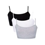 Mom's Lab Genç Kız Ip Askı Düz Yarım Atlet Alıştırma Sütyeni 3'Lü;Çok Renkli 14-15 Yaş,mz4020040401480