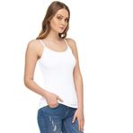 Mom's Lab Kadın Beyaz Likralı Modal İp Askılı Atlet Body;Beyaz L