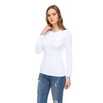Mom's Lab Kadın Beyaz Uzun Kollu Body Victroy6023;Beyaz M