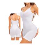 Mom's Lab Kadın Tüm Vücut Toparlayıcı Sıkılaştırıcı Incelten Tam Boy Korse;Beyaz 2Xl