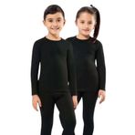 Mom's Lab Kota 1 Adet Kız Erkek Çocuk Termal Siyah I?Çlik Fanila Body 2005;Çok Renkli 9-10 Yaş
