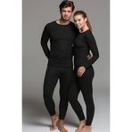 Mom's Lab Yetişkin Termal Içlik Takım Kayak Doğa Sporları;Siyah-Haki S,CF52002586345764