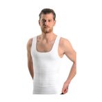 Momslab Dikişsiz Vücut Toparlayıcı Erkek Dikişsiz Korse (Beyaz/L)