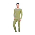 Momslab Erkek Haki Termal Alt + Üst Tayt Içlik Fanila Thermal (model No-0125-0126) (Haki / 3XL)