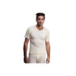 Momslab Erkek Kısa Kollu Yün Içlik(Gerçek Doğal Termaldir) (krem/XL)