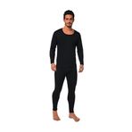 Momslab Erkek Siyah Termal Şardonlu Thermo Cool Uzun Kol Takım (Siyah/XL)