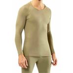 Momslab Erkek Termal Fanila Içlik Kısa Kol Şardonlu Atlet (Haki / 2XL/3XL)