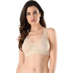 Momslab Kadın Bej Pedli Sporcu Toparlayıcı Sütyen 4025 Ten Xl