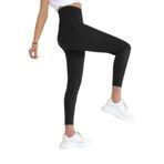 Momslab Kadın Extra Yüksek Bel Mat Tayt (Toparlayıcı Özellikli) (Siyah / 40)