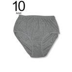 Momslab Kadın Gri 10'Lu Paket Pamuklu Ribana Bato Külot (GRİ / 2XL)