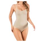 Momslab Kadın Küçülten Askı Ayarlı Çıtçıt Body Korse, Ten, S Beden