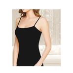 Momslab Kadın Pamuklu Ribana İp Askılı Atlet, 6'lı Paket, 5, zcelt0135, Beyaz