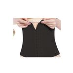 Momslab Kadın Siyah Dikişsiz Agraflı Bel Korse Sıkılaştırıcı (Siyah/L/XL)