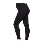 Momslab Kadın Siyah Hamile Lohusa Taytı Pamuklu Mb3041 (Siyah/XL)