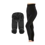 Momslab Kadın Siyah Peluş Tayt (SİYAH/M-L)