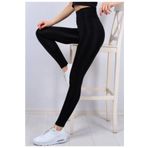 Momslab Kadın Siyah Peluşlu Termal Tayt (Siyah/L/XL)
