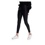 Momslab Kadın Siyah Toparlayıcı Parlak Disko Tayt (SİYAH/XL)