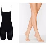Momslab Kadın Tüm Vücut Sıkı Tutucu Body Korse 1 Beden İncelme Sağlar Çorap Hediyeli Ürün Siyah S
