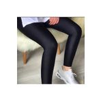 Momslab Parlak Disco Tayt Yüksek Bel Toparlayıcı (SİYAH/M)