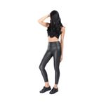 Momslab Parlak İçi Peluş Deri Tayt, S, MARLK1827, Siyah, kadın