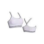 Momslab Pedli Sporcu Fitness Büstiyer Sütyen, 90, 8600078523654, Beyaz, Kadın