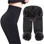 Momslab Peluşlu Kışlık Termal Tayt Içlik Siyah Kadın Peluş Tayt Içi Polar Termal Kadın Taytı %95 Polyester Siyah Standart