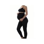 Momslab Siyah Uzun Pamuklu Hamile Taytı