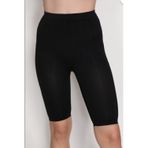Momslab T-02-402 Kadın Dikişşiz Esnek Diz Üstü Tayt Siyah L-Xl